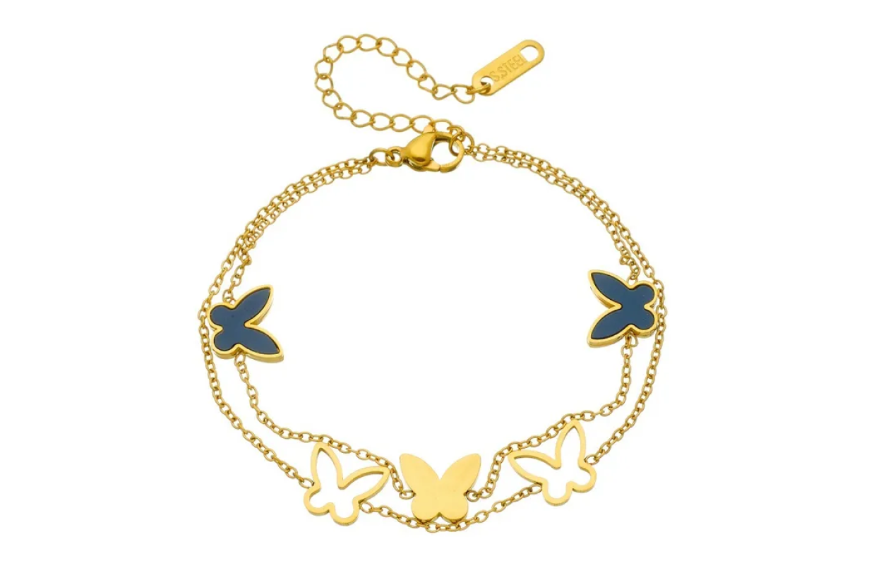 Midnight Butterflies Bracelet