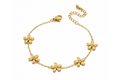 Golden Floral Detail Bracelet